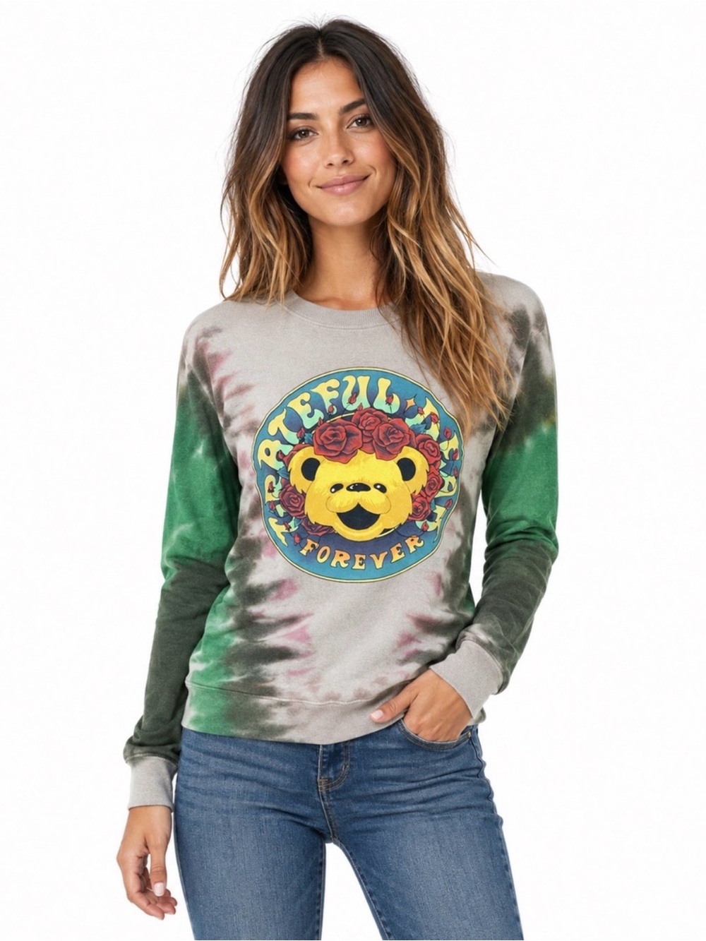 Grateful Dead Forever Dancing
Bear Tie Dye Sweatshirt size L
